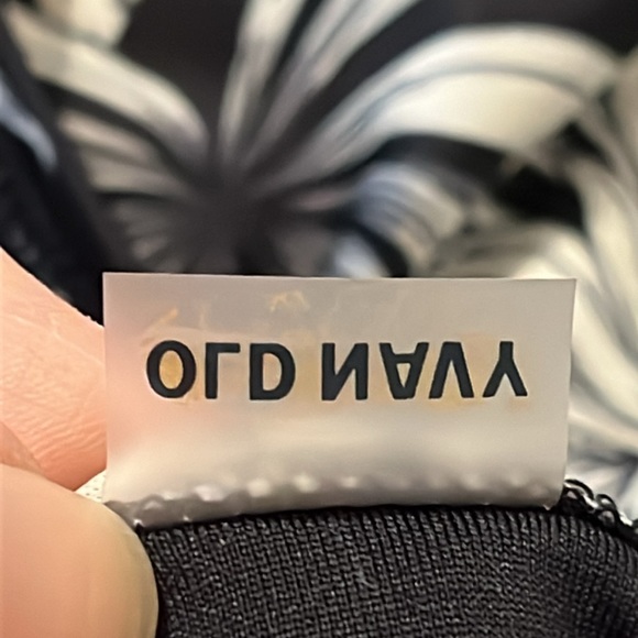 NWT OLD NAVY One Piece Black and White Square Neck Swimsuit Size XXL - Picture 15 of 16